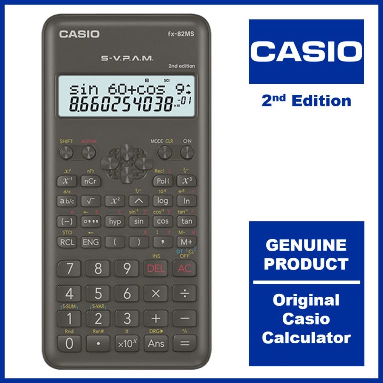 Casio FX-82MS-2nd Edition Scientific Calculator – Bookwalas