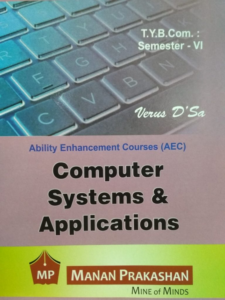 Manan – TY Bcom – Computer Systems & Applications – Bookwalas